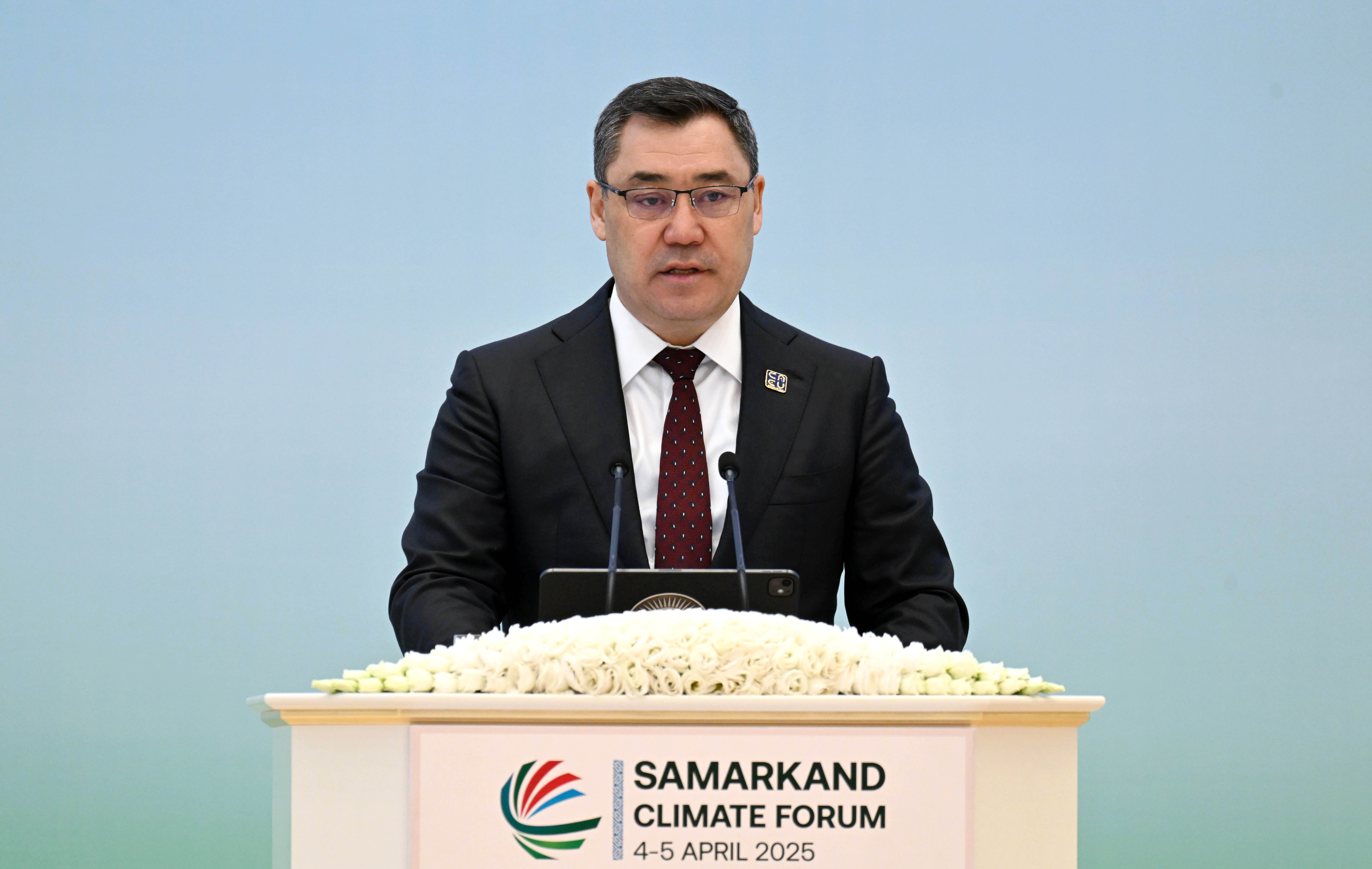 Президент Садыр Жапаров принял участие в международном форуме «Центральная Азия перед лицом глобальных климатических угроз: солидарность ради общего процветания» - Изображение 1
